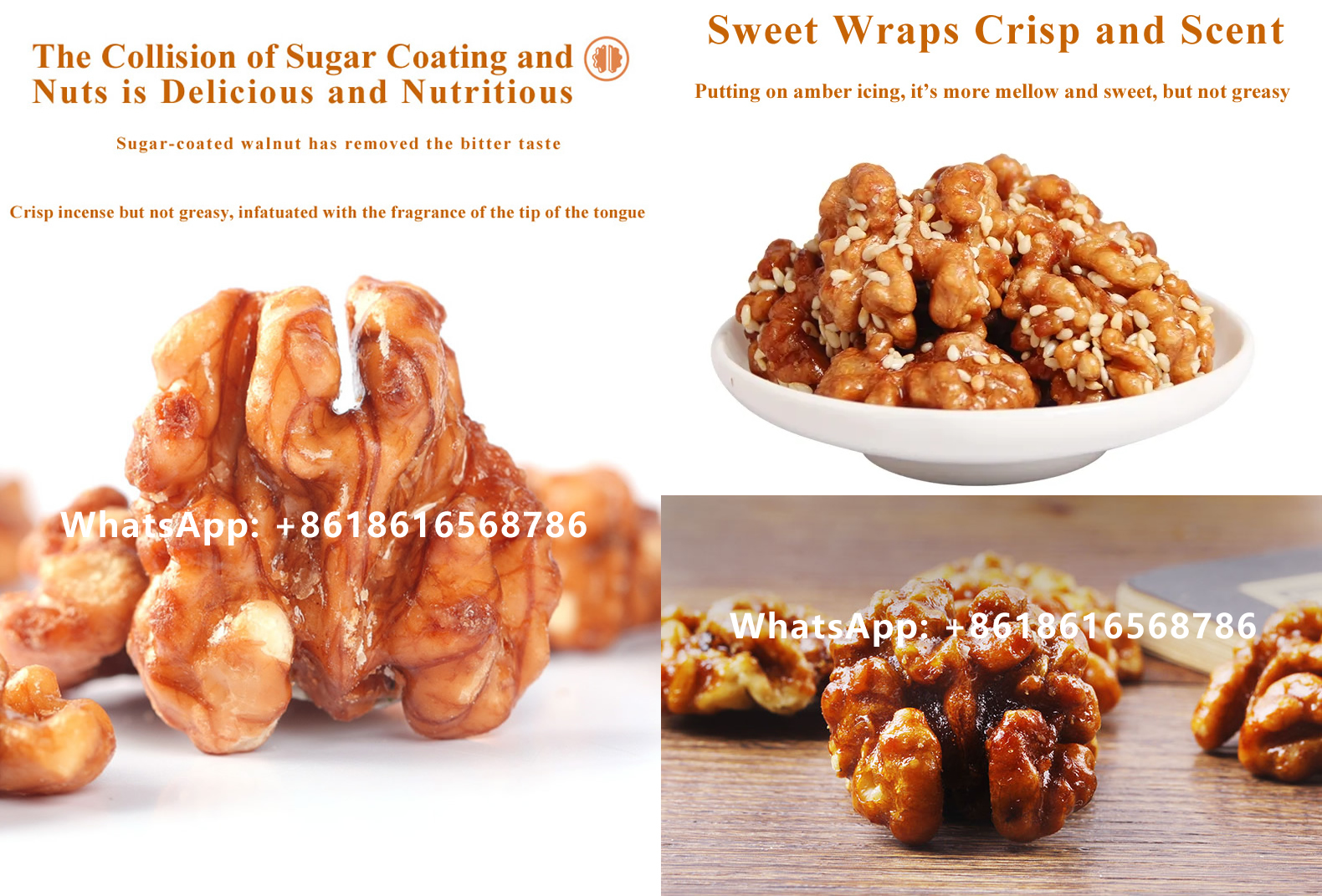 Sweet Walnut Kernel with Sugar