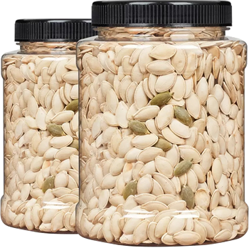 Pumpkin seeds in shell can packages